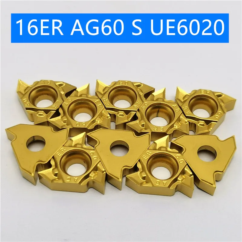 10PCS MMT 16IR 16ER AG60 S UE6020 VP15TF MMT16IR MMT16ER Pressed thread turning tool CNC machine tool turning parts