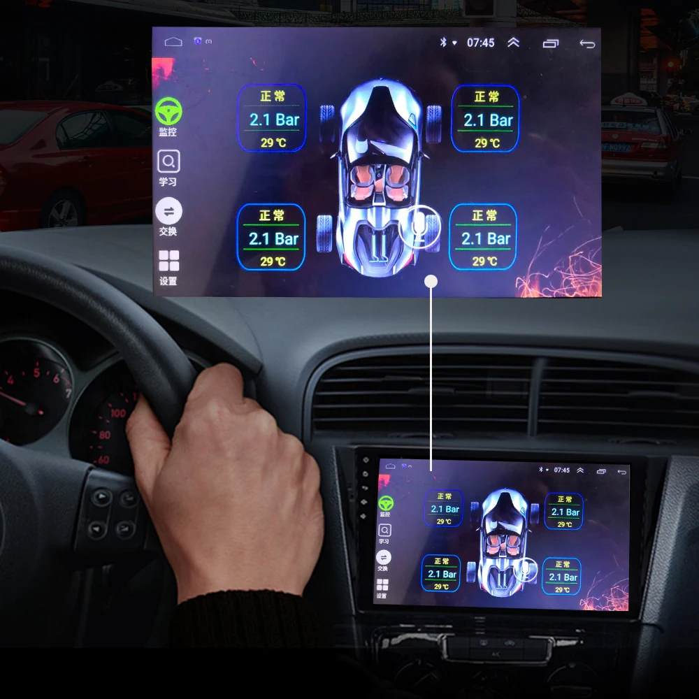 ȵ̵ TPMS ڵ  DVD ÷̾ ˶, ڵ Ÿ̾ з ͸,  Ÿ̾ 4 ܺ , USB, APK ġ