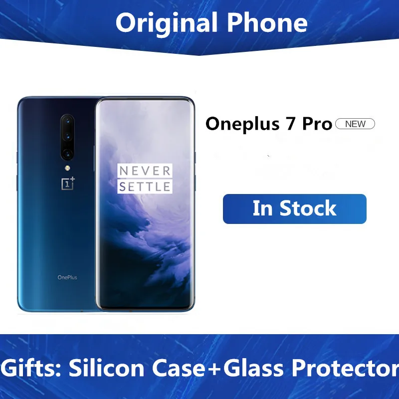 Мобильный телефон Oneplus 7 Pro глобальная прошивка 6 67 дюйма 90 ГГц 2 к 6/8 ГБ ОЗУ 128/256 Гб