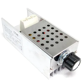 

220V 10000W High Power SCR Electronic Voltage Regulator Dimmer Thermostat Speed Regulation with Case High-voltage Condenser LC