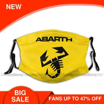 

Scorpion Mouth Face Mask Abarth Scorpion Facial Mask with 2 Filters Polyester Adult Beautiful Mask