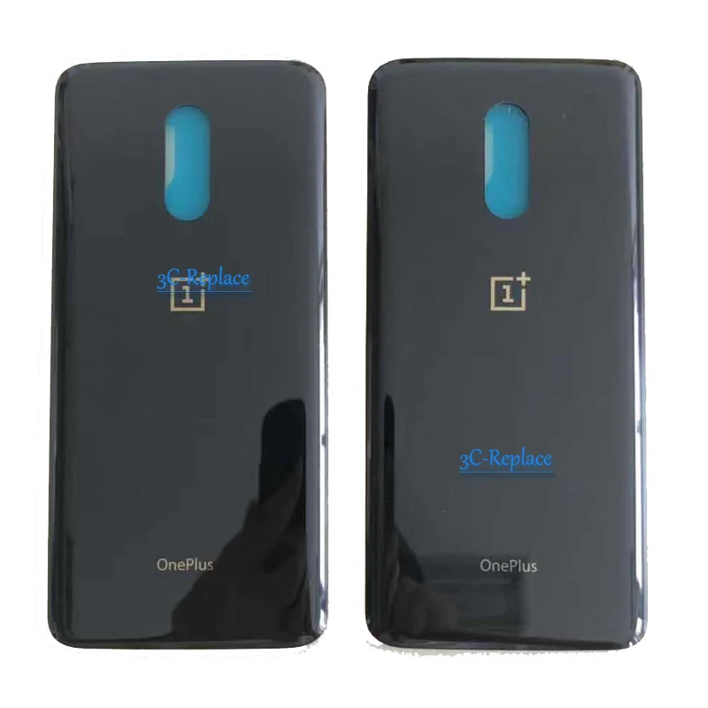 6,4 дюймов, черный/синий, новинка, для OnePlus 7 1+ 7, задняя крышка, крышка для батареи, корпус, чехол, заднее стекло, запасные части