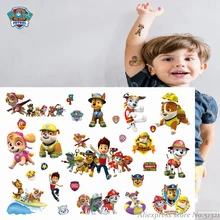 Paw Patrol Cartoon Temporary Tattoo Sticker For Boys Children Toys Tatoo Paper Paste Waterproof Party Kids Gift