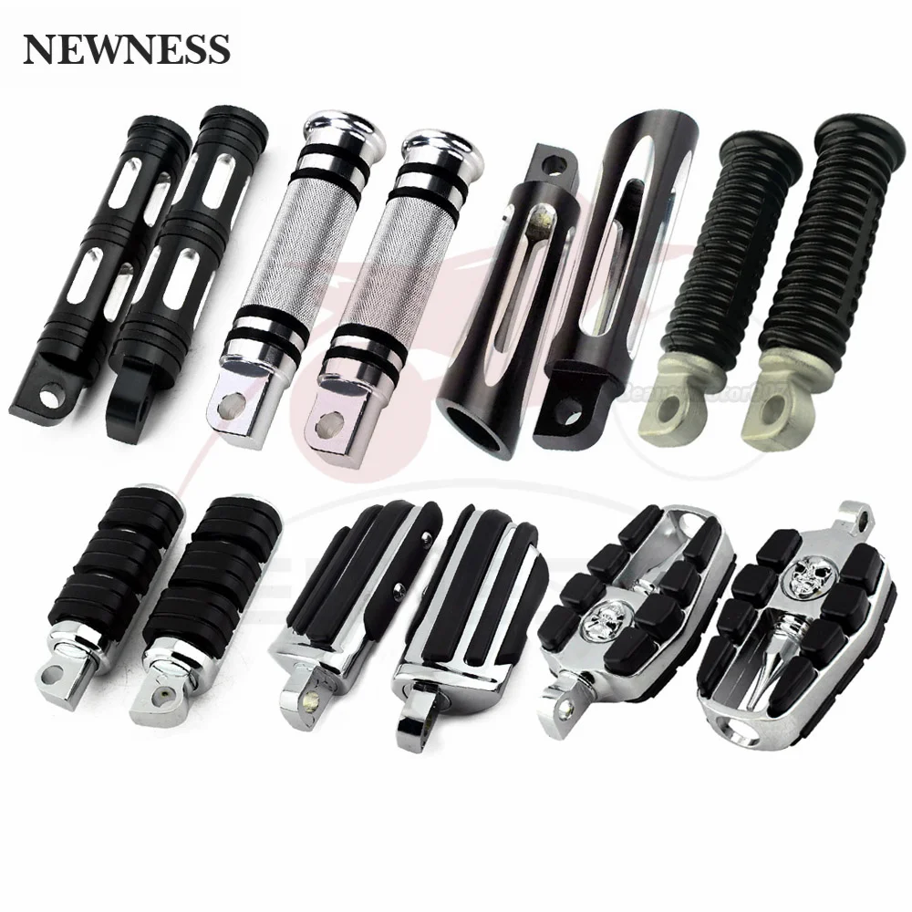 Motorrad Pedal Fußrasten Pour Chopper Bobber Custom Chrome