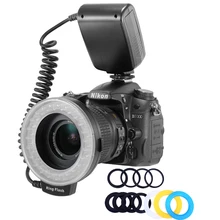 HD-130 макро-кольцевой светильник s светодиодный макро-кольцевой светильник для камеры Canon Nikon Canon Pentax Olympus Panasonic