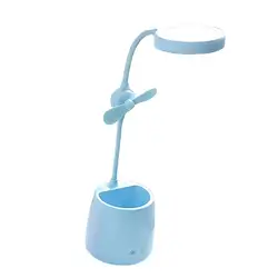 Светодиодный настольный вентилятор с лампами держатель ручки Настольный вентилятор с лампами Настольный светильник держатель ручки