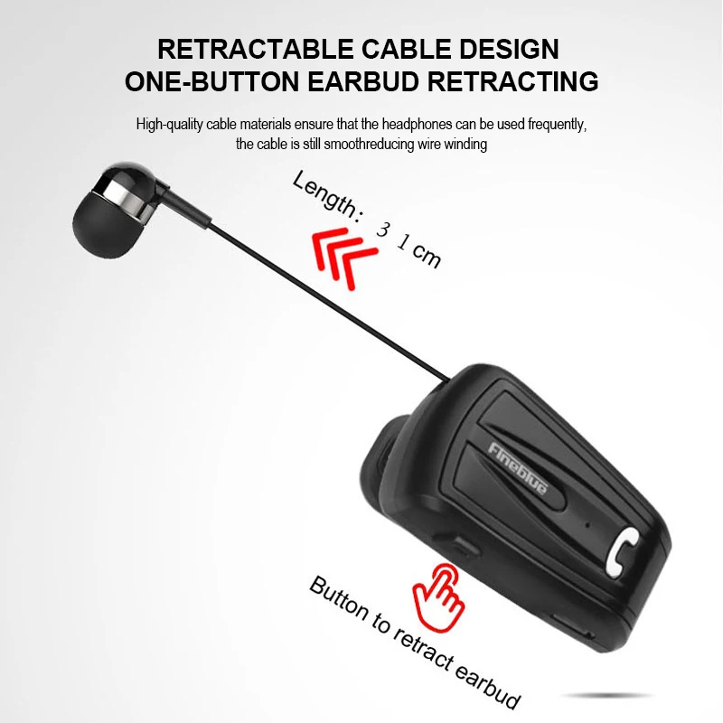Fineblue F-V6 Мини Bluetooth наушники стерео беспроводной вставной наушник для IOS Android телефон Портативный Бизнес HandsFree AT