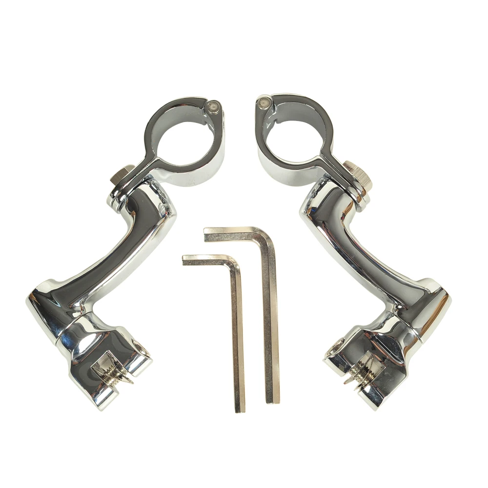 

Motorcycle 1 1/4" 32mm Highway Engine Guard Foot Peg Mounts Clamps For Harley Harley Honda Suzuki New