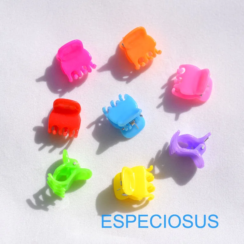 

Cute Children Hairpin Jewelry Accessory Girls Lovely Mix color Plastic Claw Clips Sweet Candy Color bobby Pins Gift Department