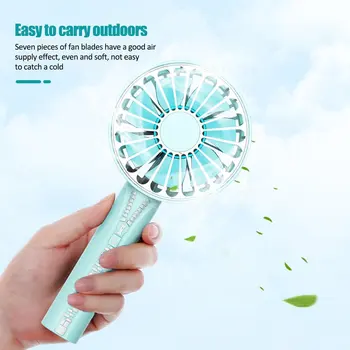 

Portable HandFan USB Rechargeable Foldable Handheld Mini Fan Cooler 3 Speed Adjustable Cooling Fan Outdoor Travel Air Cooler