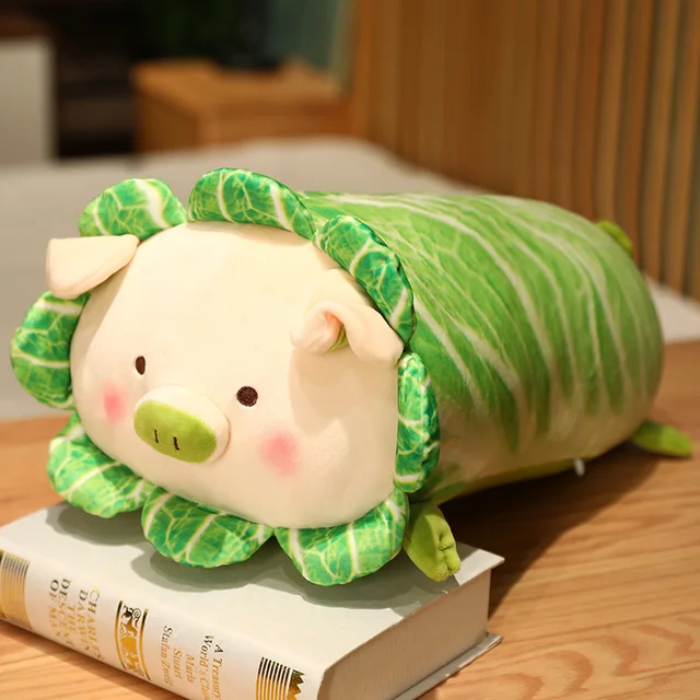 Big Plush Cabbage Pig Pillow Toys Stuffed Animals Kawaii Soft Pillow For Girls Creative Toys Doll Kids/Baby gift for Christmas