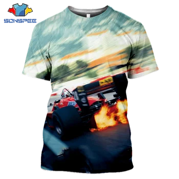 

SONSPEE New Summer F1 T-Shirt 3D Printed Men's T-Shirt Children Casual Boys Girls Kids Streetwear Racing T-Shirt Sportswear Tops
