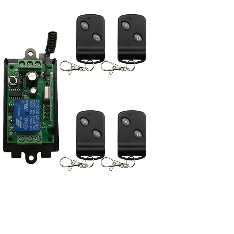 DC 9V 12V 24V 10A 1 channel RF Wireless Remote Control system Receiver ...