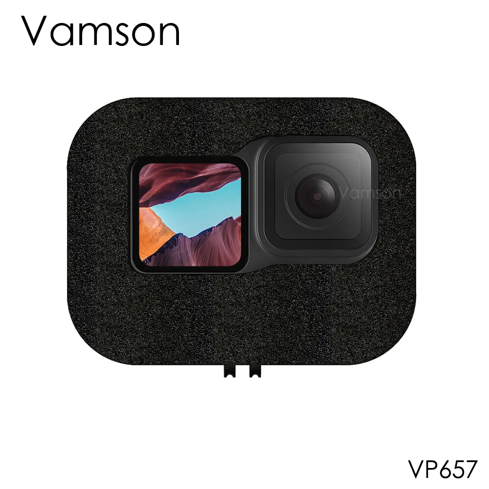 Vamson-funda de espuma de viento para GoPro Hero 9, cubierta de viento de espuma, reducción de ruido, a prueba de viento, accesorios para Go Pro 9 VP657