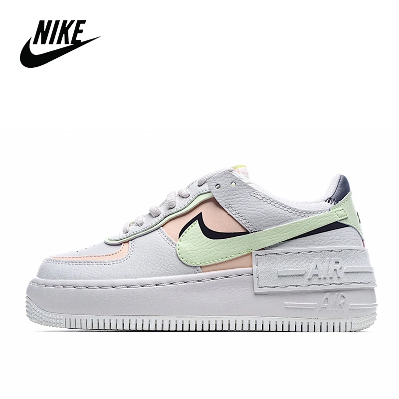 New Original Nike WMNS Air Force 1 Shadow Women's Sports Shoes Nike Air Force 1 Shadow Pastel CI0919-107