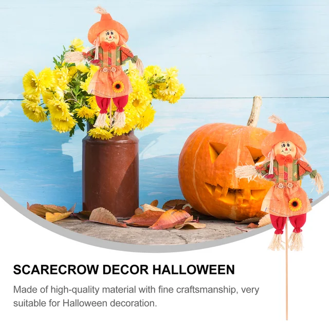 Madárijesztő Halloween Dekoráció Őszi Díszek Betakarítás Flowerautumn Hálaadás Kert Dekorációk Stakes Udvari Dekorációs Csokor - Image 3