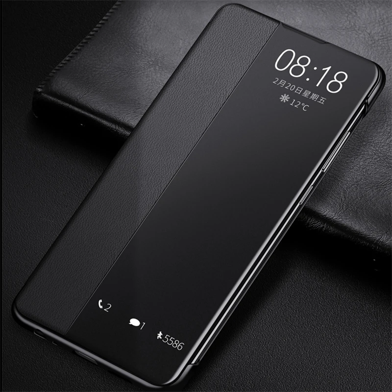 Ultra Thin Smart View Leather Flip Case Cover