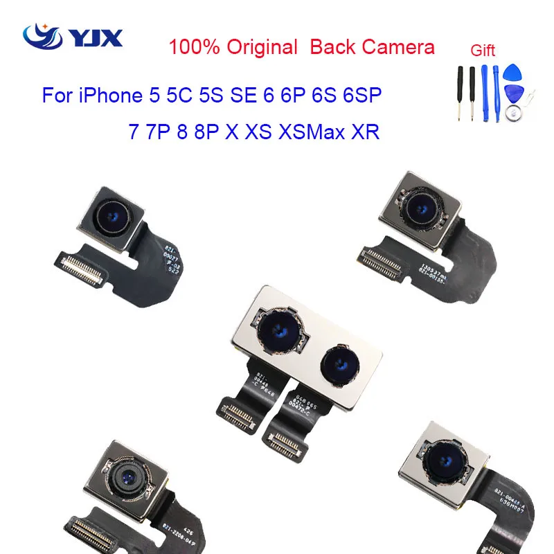100% оригинальная основная Основная камера с логотипом для iPhone 5 6 6s 7 8 Plus X XR XS Max