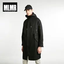 JackJones, мужской Тренч с капюшоном из хлопка, тренд, с буквенным принтом, стоячий воротник, длинная куртка, Мужская одежда, 218321575