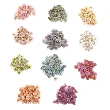 

50PCS Small Daisy Flower Head Fake Simulation Plant Artificial Flower Decor DIY Wreath Materials Valentine'S Day Handmade Gifts