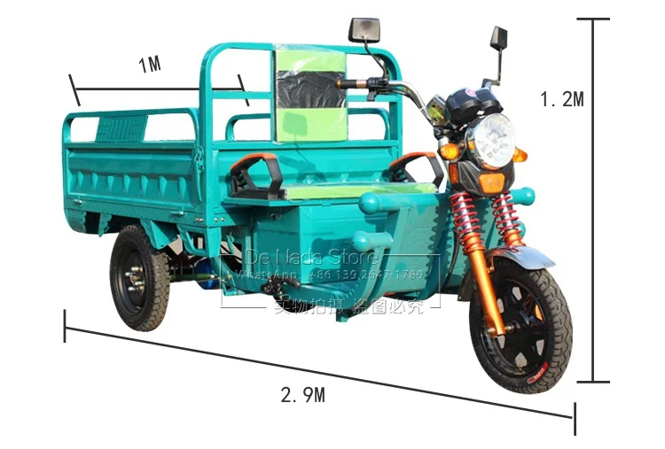 Africa 3 Wheel Ebike E Scooter Bicycle Passenger Cargo Delivery Tricycle Motor Truck Motorcycle Adult Trike Electric Bike 3