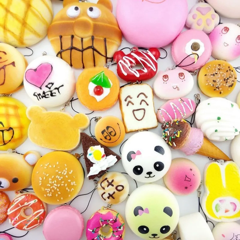 Kawaii искусственные продукты эластичная мягкая игрушка медленно поднимающаяся для детей взрослых снимает стресс беспокойство образец шаблона