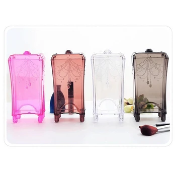 

Makeup Cosmetic Storage Case Practical Large Capacity Storage Holder Cotton Pad Swab Box Organizer Makeup Plastic Tool