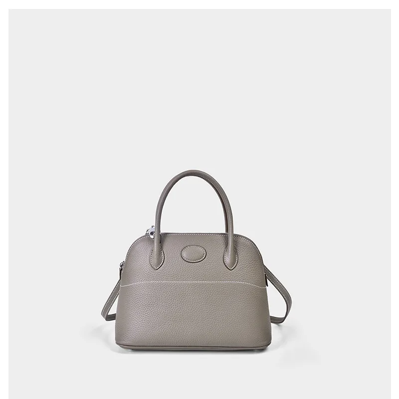 

Handbag Genuine Leather Shell Bag Women's 2019 New Style Crossbody Bag Small Casual First Layer WOMEN'S Cow Leather Bag Fashion