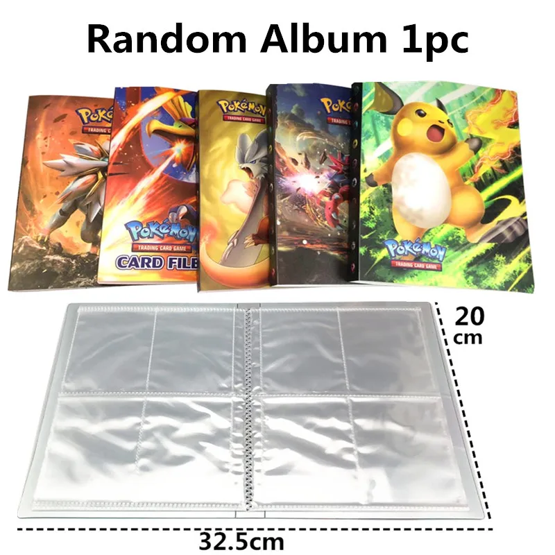 album 1piece Высокое качество 10-300 шт Pokemones карты Tag Team GX EX Мега карты Pokemones английские карты PIKACHU игрушки для детей подарок - Цвет: album 1piece