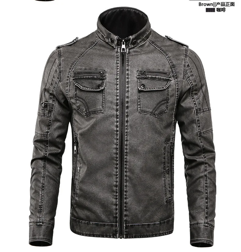 

Photo by Supplier Report Copyright Infringement Men's Daily / Weekend Punk & Gothic Fall / Winter Regular Leather Jacket, S
