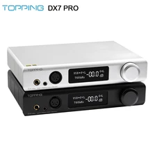 Топ DX7 Pro ES9038Pro 32 бит/768 кГц DSD1024 ЦАП и усилитель для наушников Bluetooth 5,0 беспроводной Декодер Усилитель для наушников DX7Pro