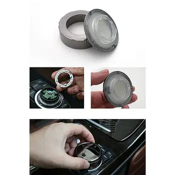 

Trim Multimedia Knob Cover​ For BMW F10 F20 F30 F32 F33 F34 Car Multi Media Knob Black Reliable