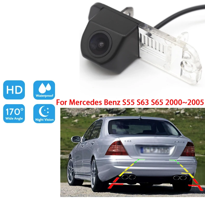 Автомобильный Реверсивный Камера для Mercedes Benz S55 S63 S65 2000 2002 2003 2004 2005 CCD Full HD Ночное