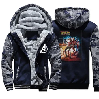

Marvel Avengers Hoodie Back For The Infinity Stones Camo Hoodies Men Autumn Fleece Plus Size Casual Sportswear Streetwear