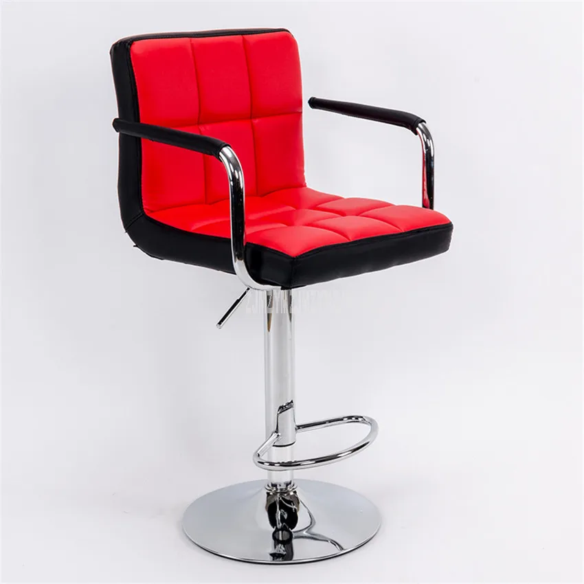 Европейский стиль подъемный вращающийся барный стул вращающийся регулируемый по высоте pu кожаный высокий/Низкий барный стул на стойке с высокой спинкой