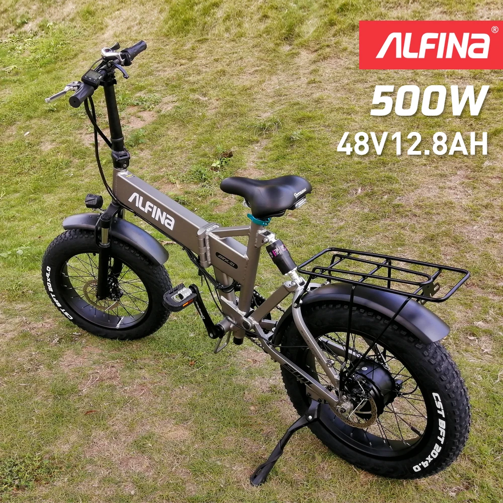 Алфина FX 21 новый электрический велосипед складной 20 дюймов 4 0 жира шины