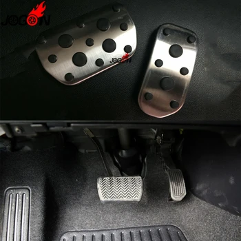 

Car Accelerator Foot Pedal Gas Fuel Brake Plate Footrest Cover For Toyota RAV4 XA40 2016 2017 2018 2019 Stainless Steel AT