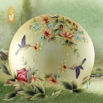 

D300/400/500MM Modern Home Decoration Dining Room Ceiling LAMP Chinese Style Personality Colored Drawing Bedroom LAMPs E27 IWP
