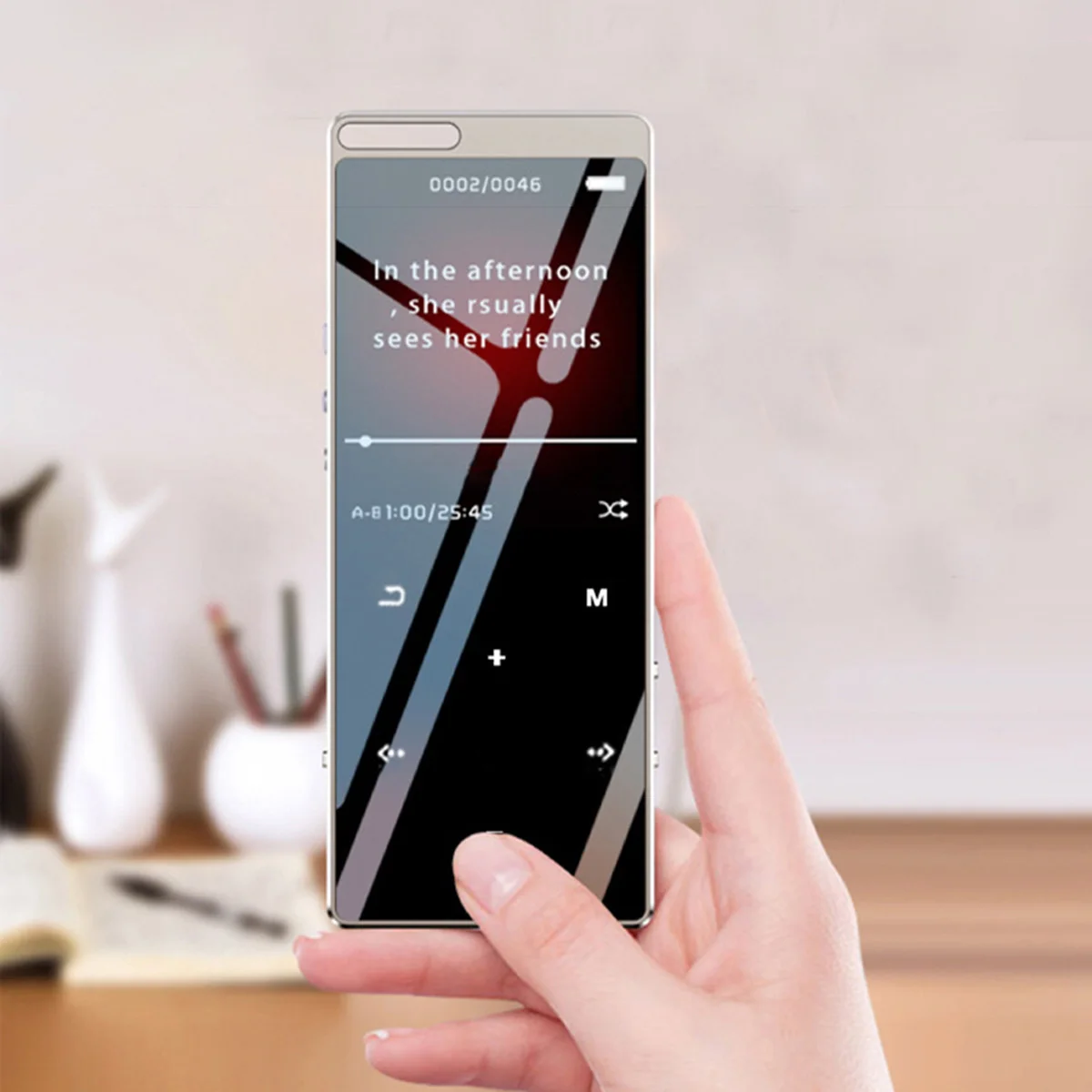 SOONHUA BT MP3-плеер HIFI мини музыкальные проигрыватели сенсорный экран Аудио Видео плеер 8 ГБ с гарнитурой и зарядным кабелем