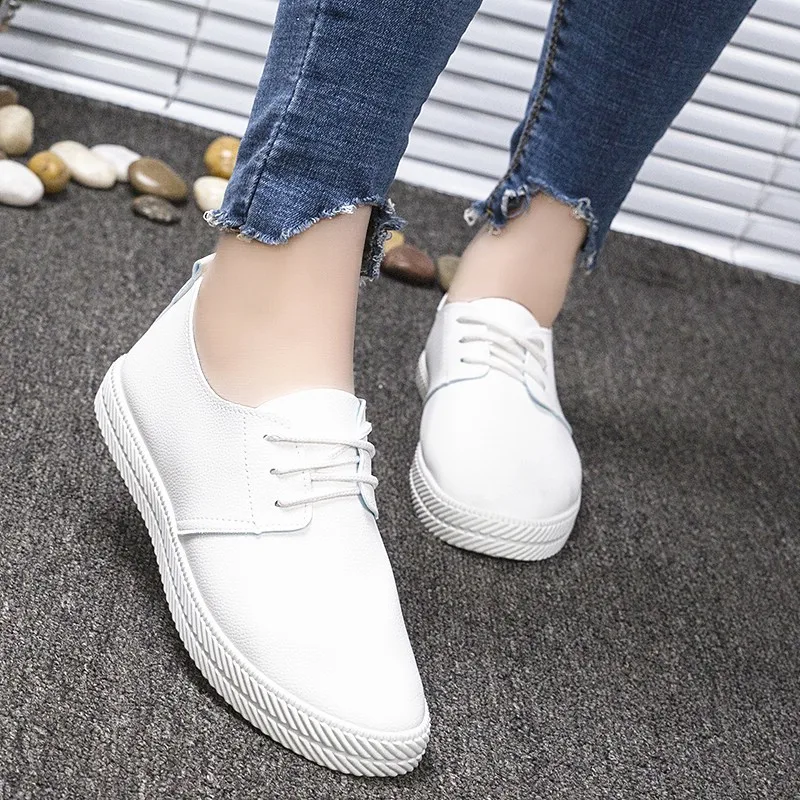 

MFU22 2019 Korean version of the new small white shoes female summer and autumn wild tie casual