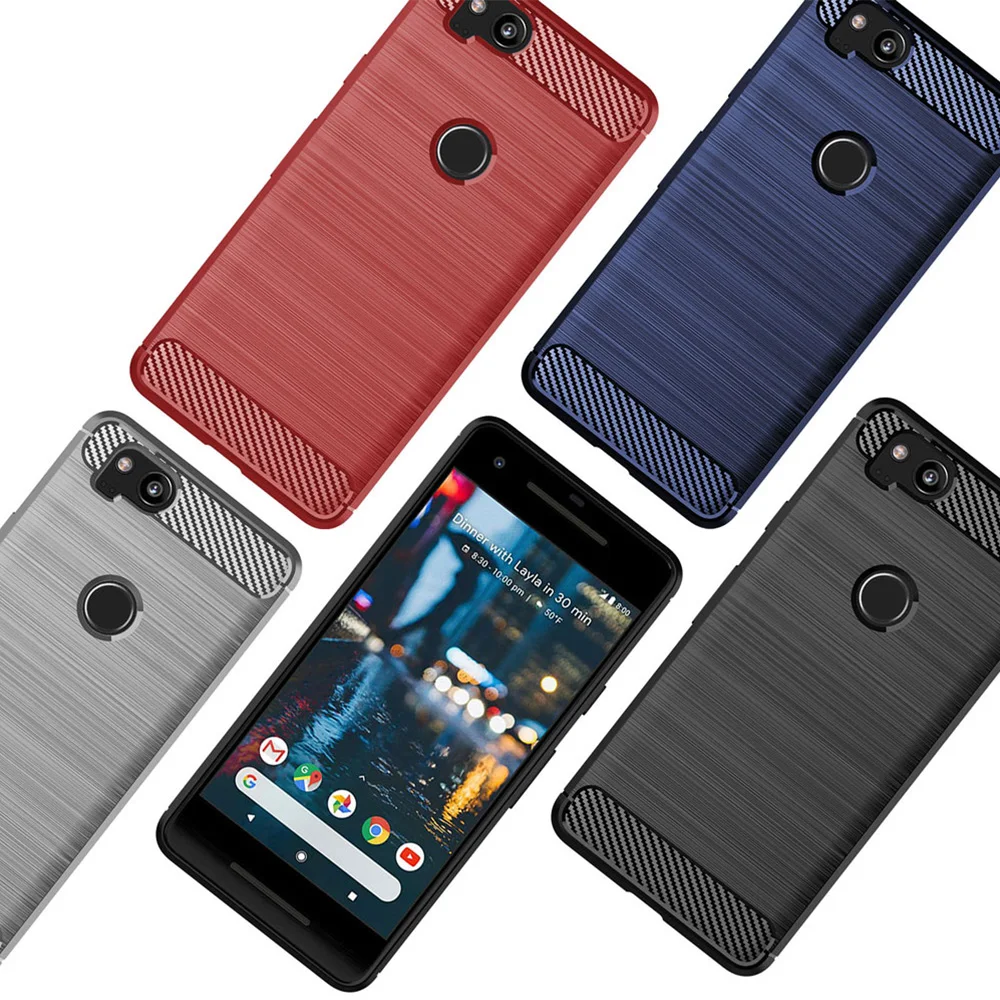 Мягкий чехол из углеродного силиконовый чехол для телефона для Google Pixel 3a XL углеродного волокна заднего бампера крышка Pixel3a 3aXL на возраст 2, 3, 4, 2XL Pixel3 3XL Pixel4 4XL Pixel3aXL