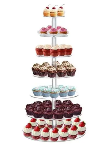 

Free shipping The most beautiful 7 Tier acrylic cupcake stand acrylic cupcake stand acrylic cupcake stand decoration