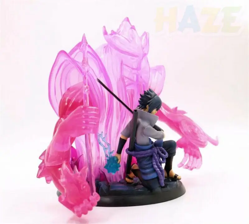 Наруто Саске Susanoo статуя ПВХ сцена фигурка Модель Коллекция игрушек Ainme фигурка игрушки модель детские подарки 30 см без коробки