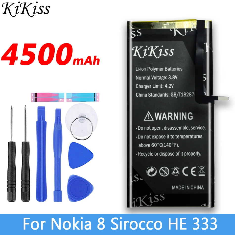 4500 мА/ч HE333 для Nokia 8 Nokia8 Sirocco он 333 смарт мобильный телефон аккумулятор с высокой