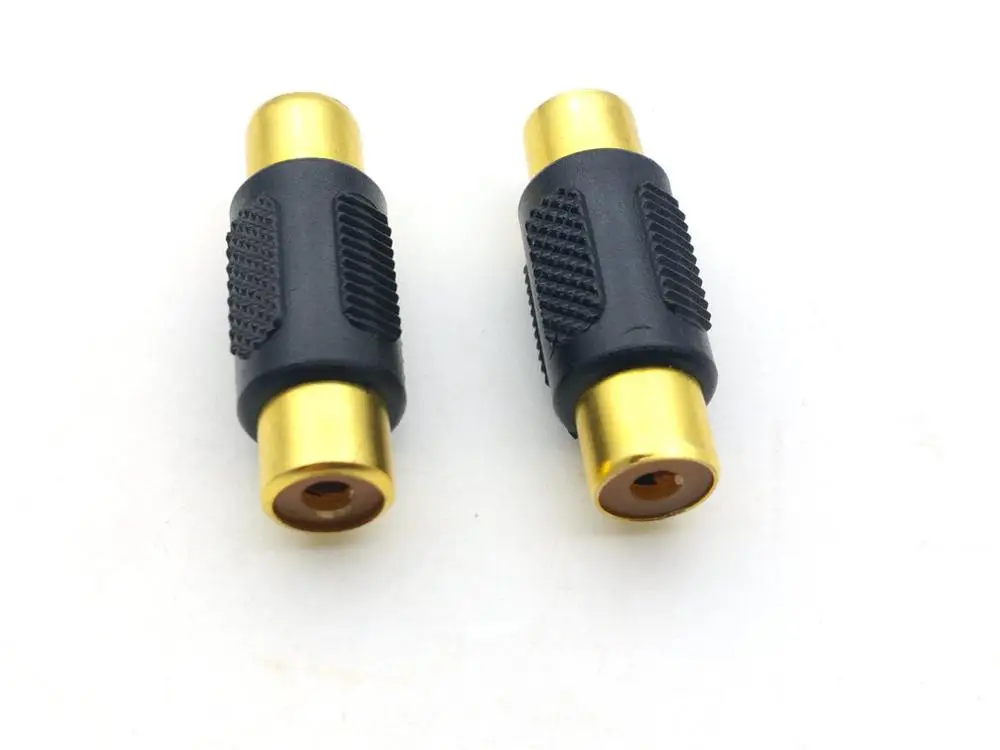 100 шт. Золотой RCA Phono муфта Женский аудио видео разъем|video connector|coupler |