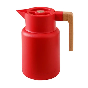 

1.3L Kitchen For Foods Thermal Pots Double Walled Stainless Steel Office With Handle Coffeeware Vacuum Tea Home Easy Clean