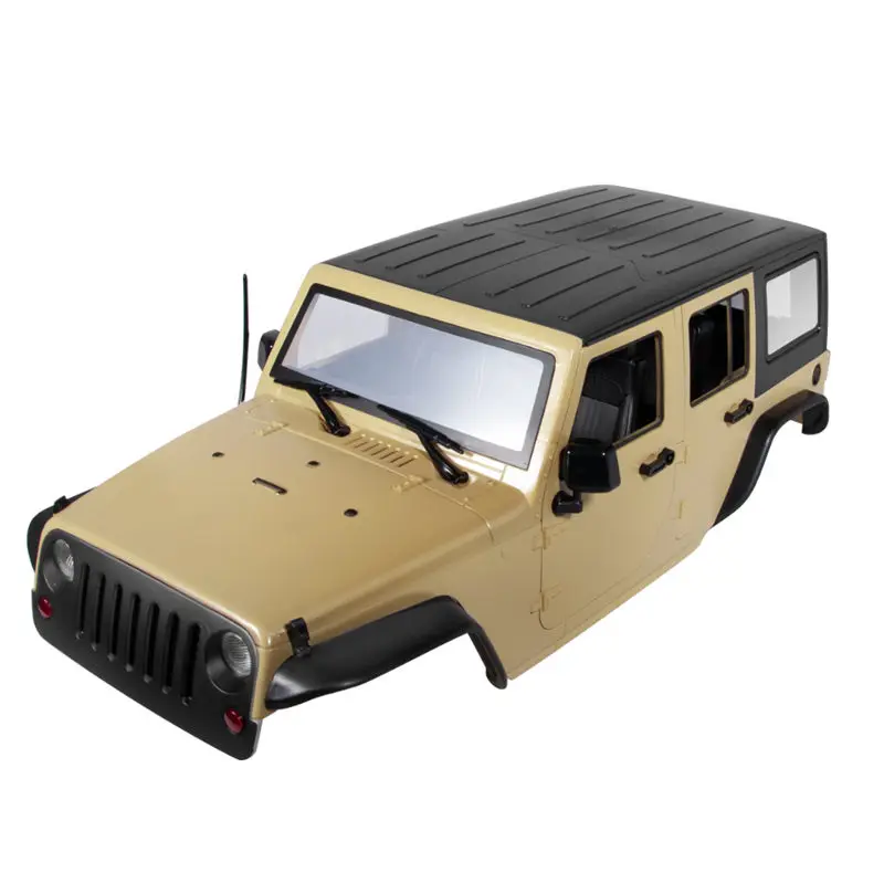 YEAHRUN 8 цветов 313 мм жесткий пластиковый корпус автомобиля для 1/10 RC автомобиля SCX10 II 90046 90047 trx-4 - Цвет: Light Yellow