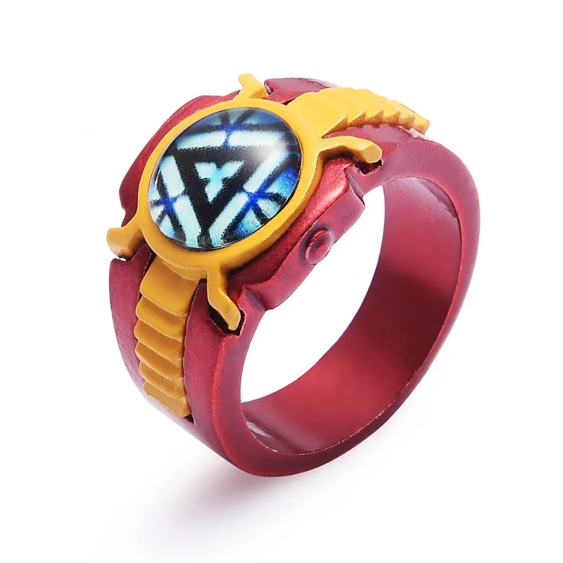 Дропшиппинг Marvel Мстители 4 танос кольца Железный человек Gauntlet bague homme anillos mujer женские ювелирные изделия с кристаллами - Цвет основного камня: Серый
