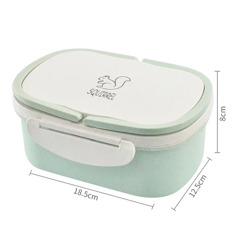 Двухслойный Ланч-бокс для пикника Bento Snack контейнер для хранения фруктов Портативный