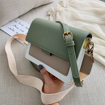 

Mini Leather Crossbody Bags For Women 2020 Green Chain Shoulder Messenger Lady Travel Purses And Handbags Cross Body Bag Bolsos